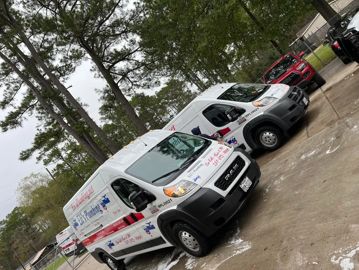 Eli's Plumbing service trucks
